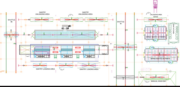 Shuttle Layout for IntelliFinishing