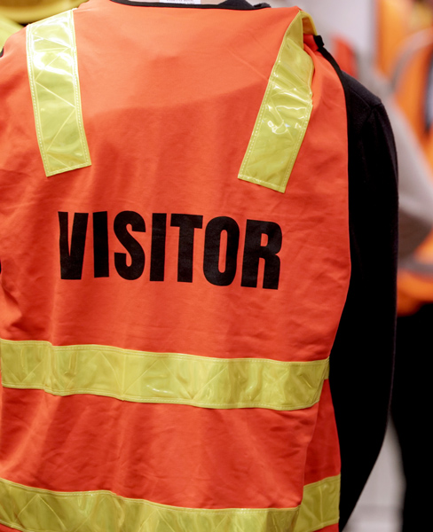 High Vis Visitor on Site Visit