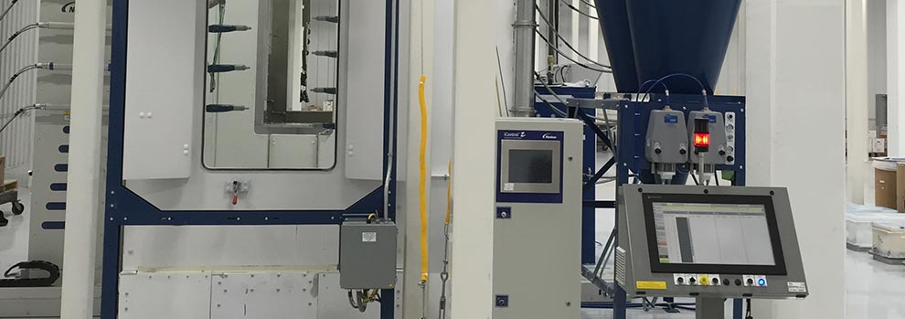 Hytrol Conveyor Company Installed an IntelliFinishing Automated Powder Coating System